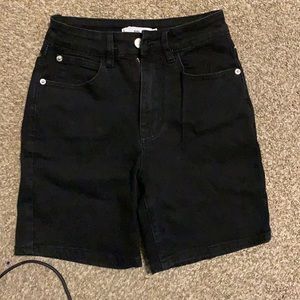 Adika black Capri shorts